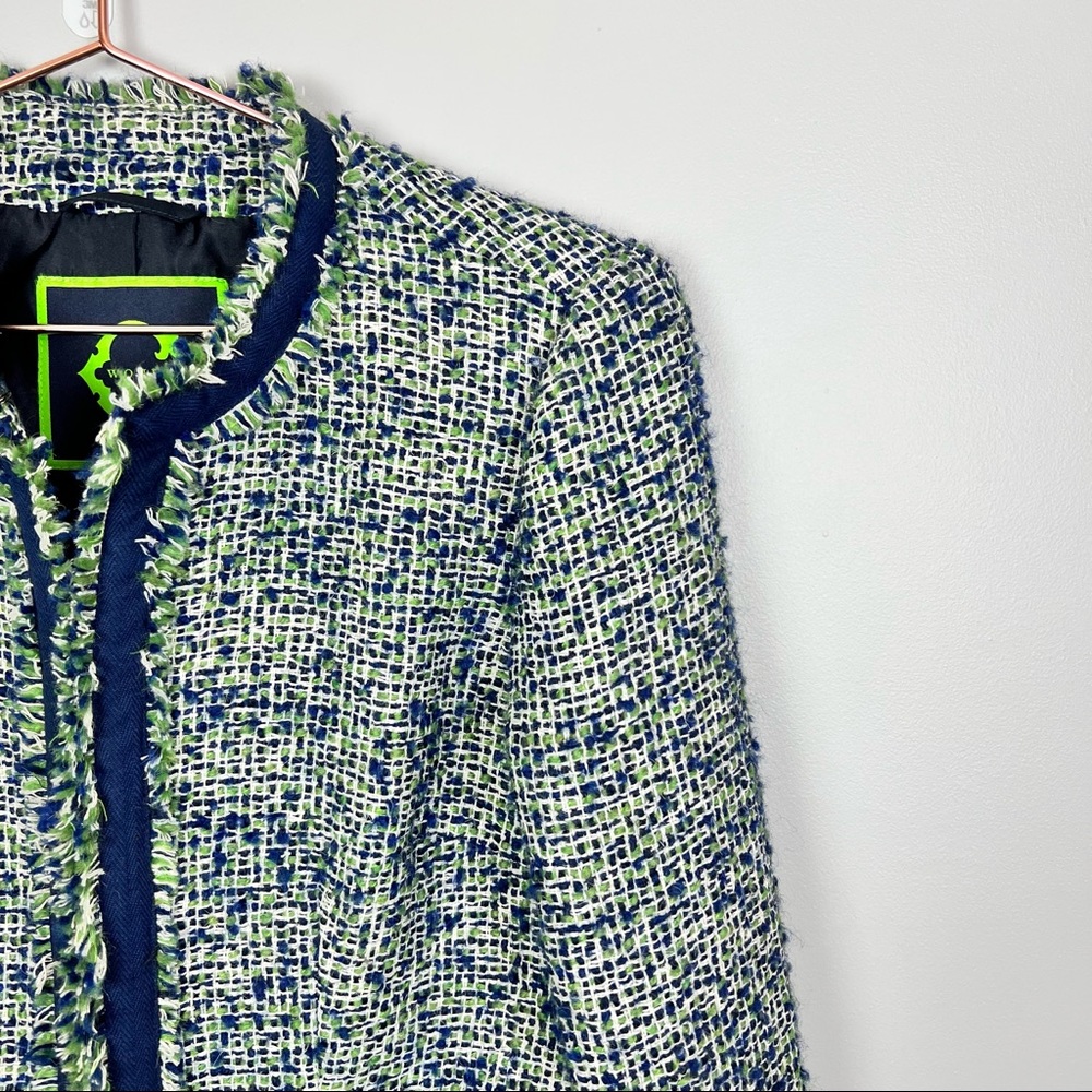 C. Wonder Navy and White Tweed Blazer - Picture 2 of 6